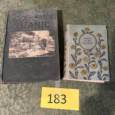 Antique Books Titanic & other