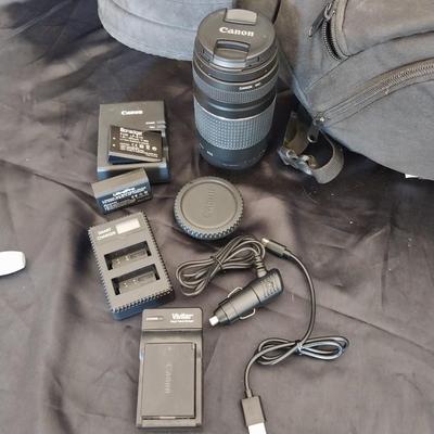 CANON CAMERA-CAMERA BAG-LENSES-CHARGER-LENS COVERS