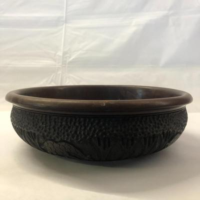 Large Wood Carved Bowl from South Africa