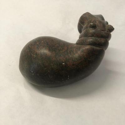 Hand Carved Stone Hippo from South Africa