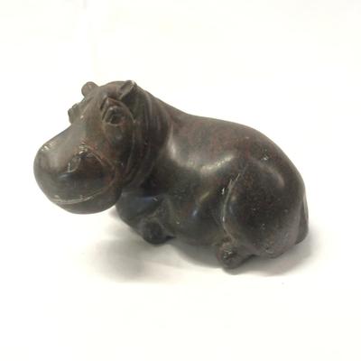 Hand Carved Stone Hippo from South Africa