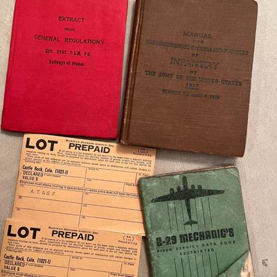 Vintage military books
