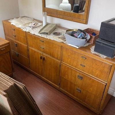 Dresser and mirror