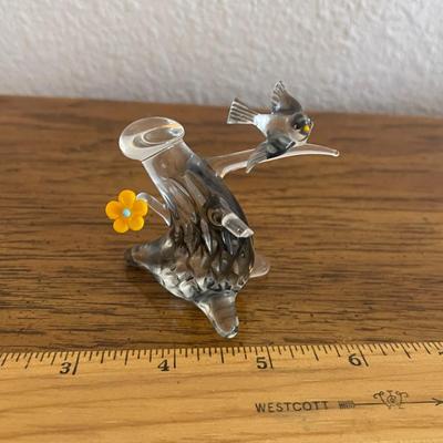 GLASS BIRD DECOR