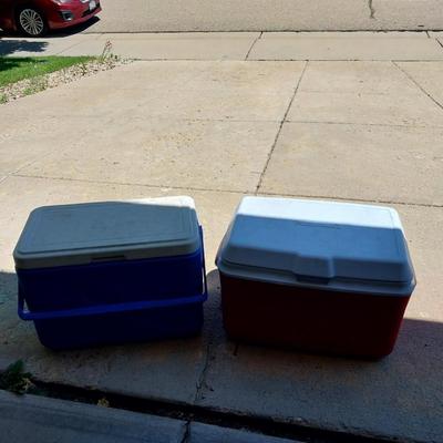 TWO PORTABLE COOLERS
