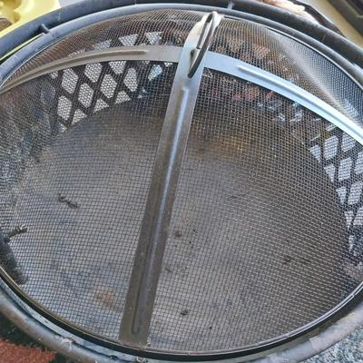 METAL FIRE PIT WITH TOP