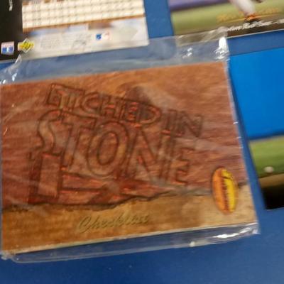 LOT 61  PACK ETCHED IN STONE AND SOME LOOSE STAR CARDS