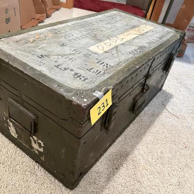 Vintage Military Foot locker
