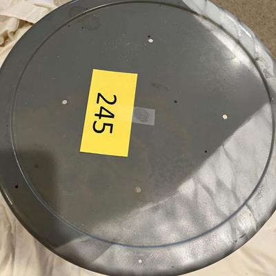 Short metal stool