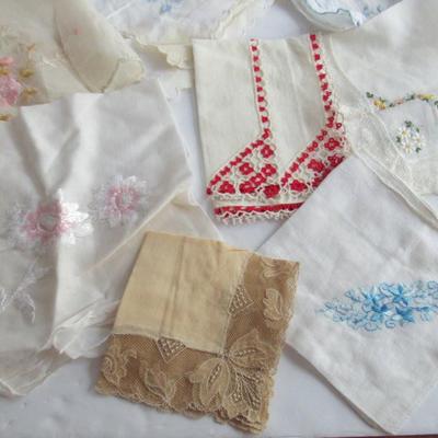 Vintage Ladies Hankies, More Colorful Ones