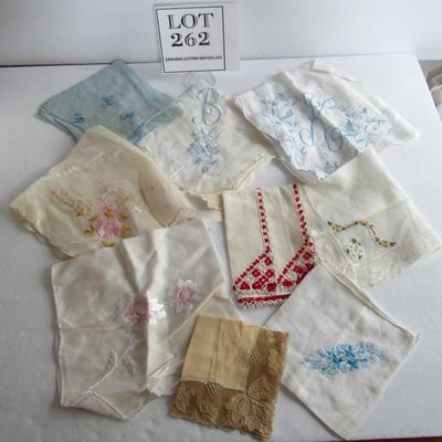 Vintage Ladies Hankies, More Colorful Ones