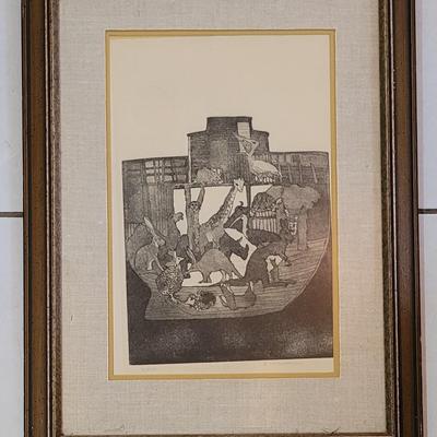 Signed Effenberger, and #1/10 Etching 'Voyage"