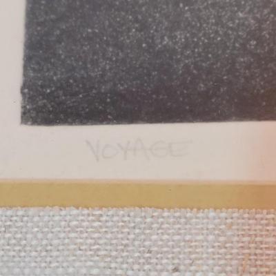 Signed Effenberger, and #1/10 Etching 'Voyage"