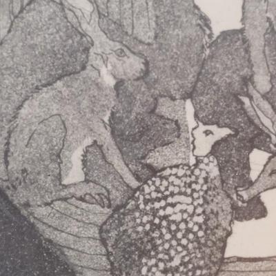 Signed Effenberger, and #1/10 Etching 'Voyage"