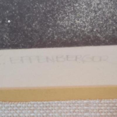 Signed Effenberger, and #1/10 Etching 'Voyage"