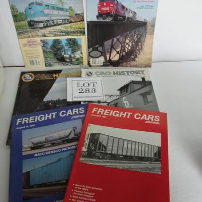 C & O, Freight Cars and Railroad and Railfan Magazines
