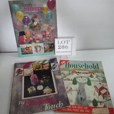 2 Crafting and Ribbon Craft Magazines, Household Magazine From 1955