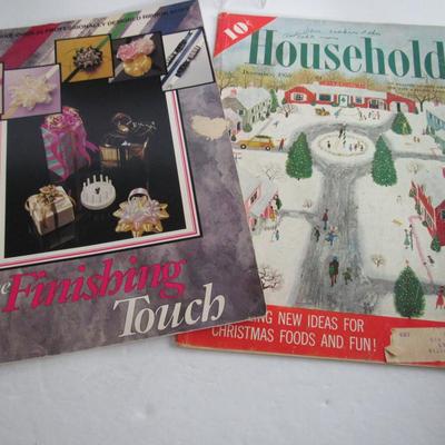 2 Crafting and Ribbon Craft Magazines, Household Magazine From 1955
