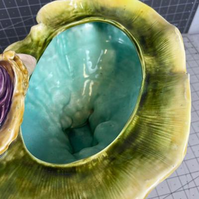 Antique Majolica Centerpiece Bowl 