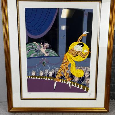 Hand Signed Seri Graph Titled "Harlequin" by Erte, Romain De Tirtoff (Russian 1892 -1990) 