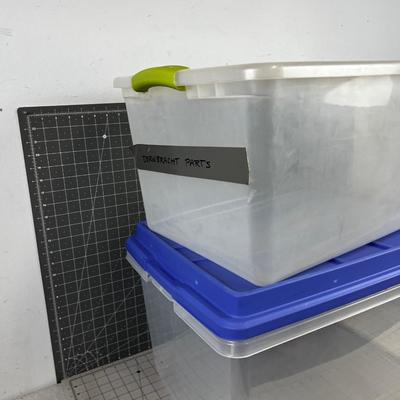 2 Clear Totes 