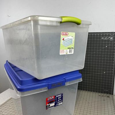 2 Clear Totes 