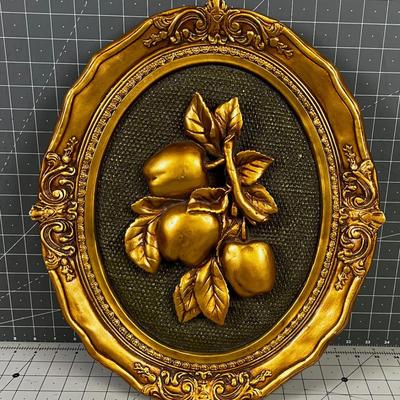 Vintage Plaster Wall Plaque