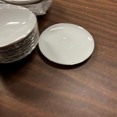 Partial set of Style House Platinum Ring Fine China 