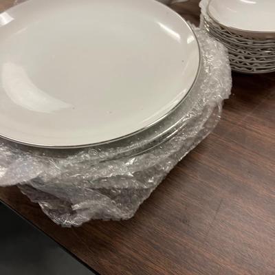 Partial set of Style House Platinum Ring Fine China 