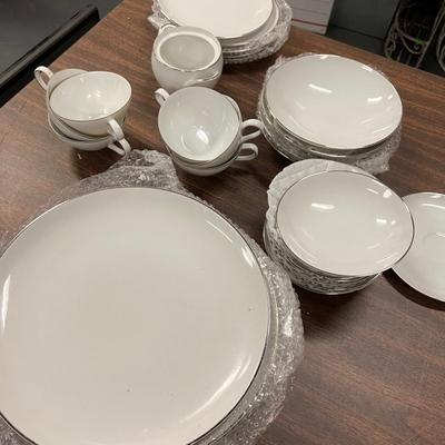 Partial set of Style House Platinum Ring Fine China 