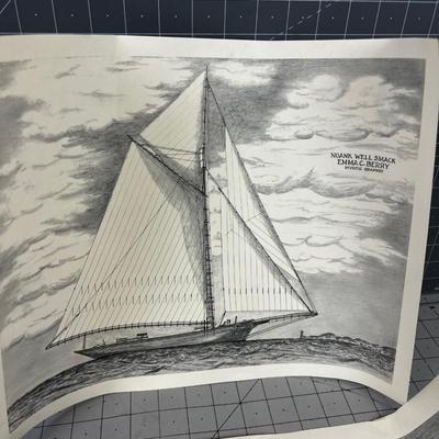 2 PRINTS of Ships