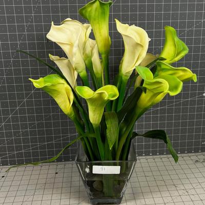 FAUX Calle Lilies Artificial Floral Arrangement