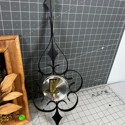 70's Wall Decor' Wood & Metal Butterfly etc.