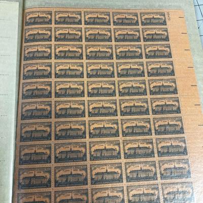 Book of Full Sheets of Stamps Mostly OLDER 3 cent stamps 