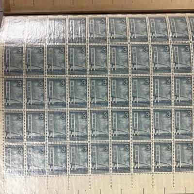 Book of Full Sheets of Stamps Mostly OLDER 3 cent stamps 