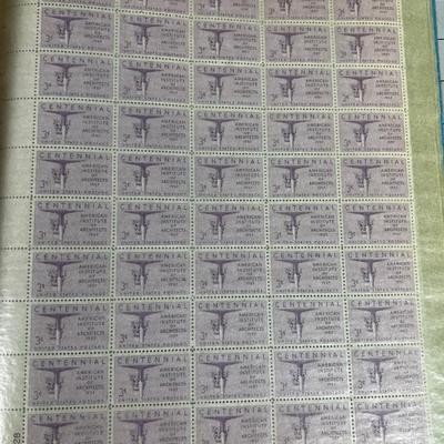 Book of Full Sheets of Stamps Mostly OLDER 3 cent stamps 