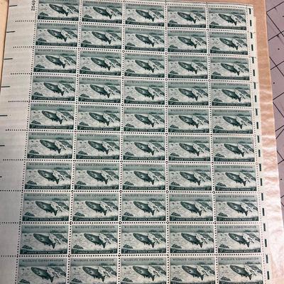 Book of Full Sheets of Stamps Mostly OLDER 3 cent stamps 
