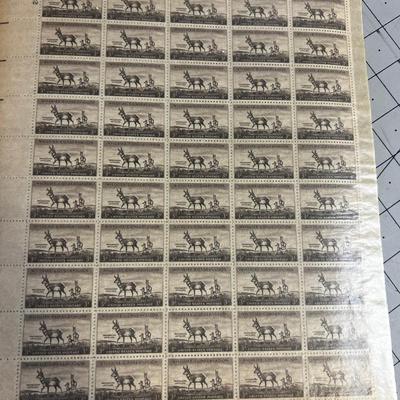 Book of Full Sheets of Stamps Mostly OLDER 3 cent stamps 