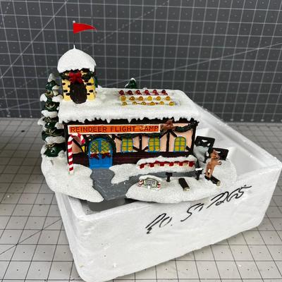 Thomas Kinkade Hawthorne Village COACH COMET Flight Camp 