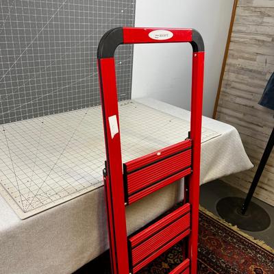 ASCENT Folding RED Ladder 3 Step 