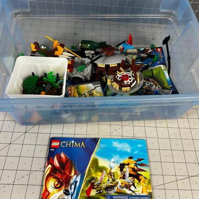 Tub of Legos Legend of Chima 