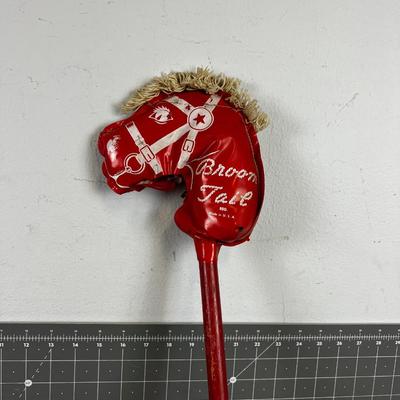 Vintage Broomtail Horse - Red
