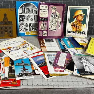 Ephemera: Travel Brochures, Ads Catalogs, 