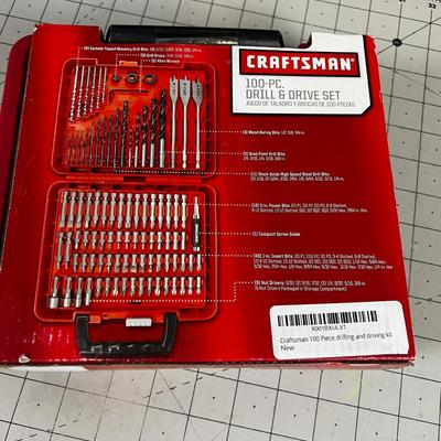 Craftsman 100 Piece Drill and Drive Set, NEW in the Box 