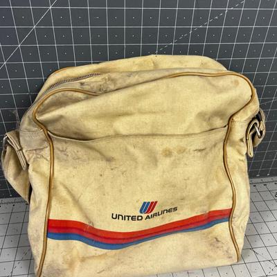 Vintage United Airlines Travel Bag 