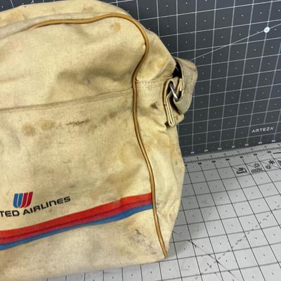 Vintage United Airlines Travel Bag 