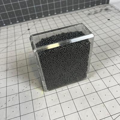 Lead BB's in Lucite Case 