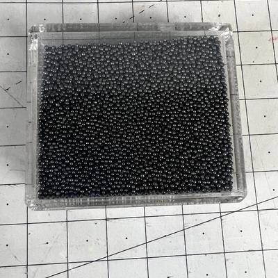 Lead BB's in Lucite Case 