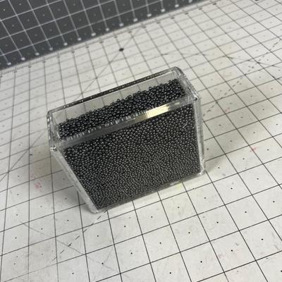 Lead BB's in Lucite Case 
