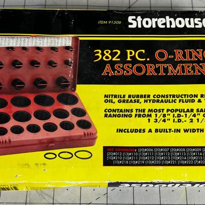 382 Piece O Ring Assortment, New in the Box 